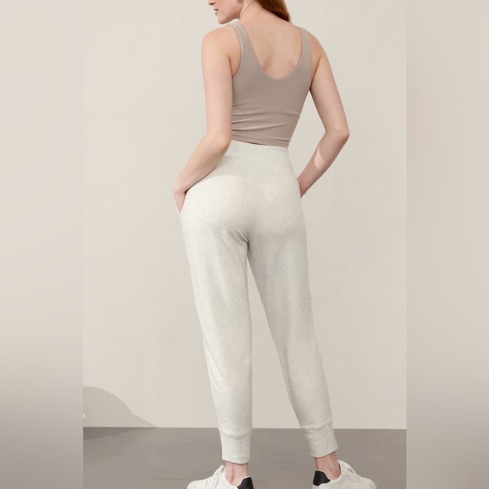 Athleta Set - Coast Luxe High Rise Jogger & Easy Fleece Cropped Sweatshirt